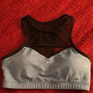 Lorna Jane Blue and black netting sports bra